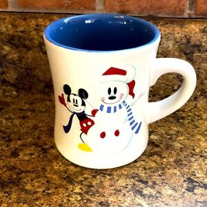 Disney Mickey Mouse Holiday Mug - White and Blue